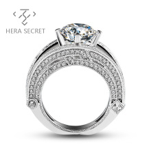 New Listing Round Brilliant Cut Luxury Accessories Jewelry Luxurious Diamond Ring